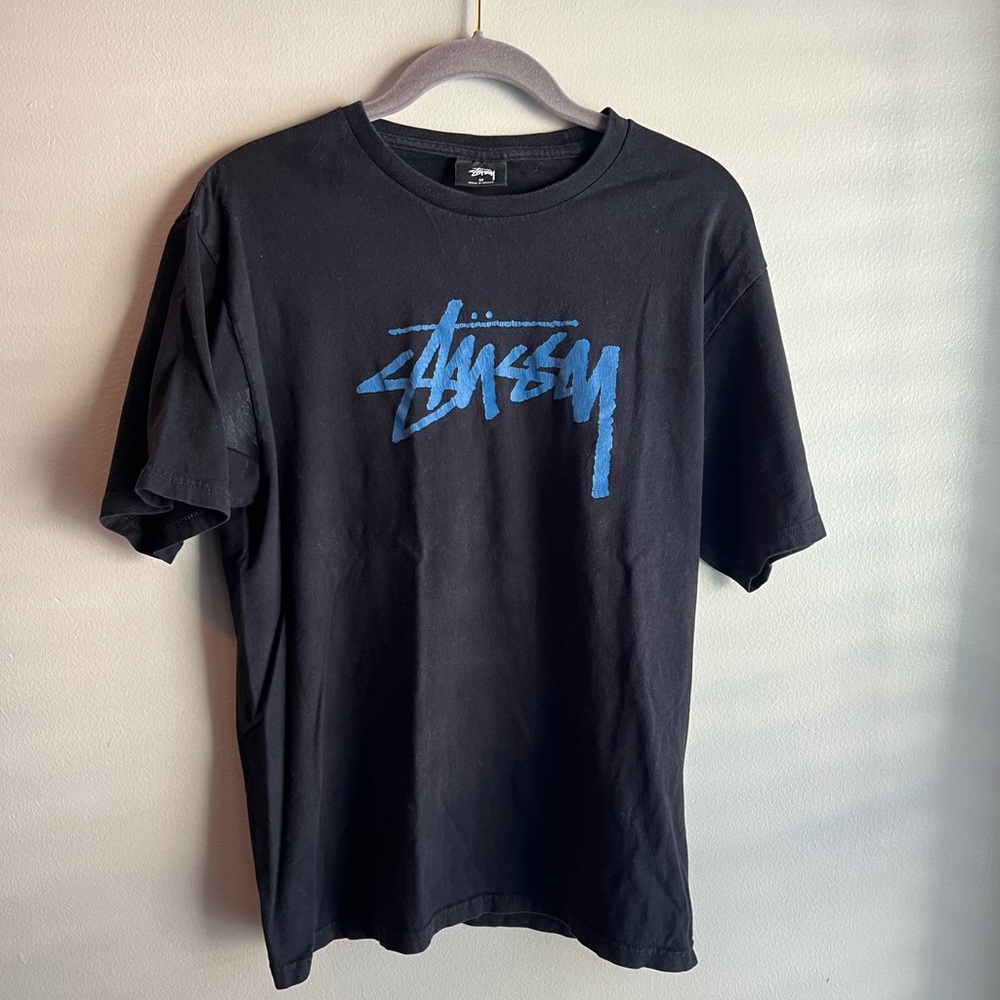 Black/Blue Stussy Shirt Mens Size Medium